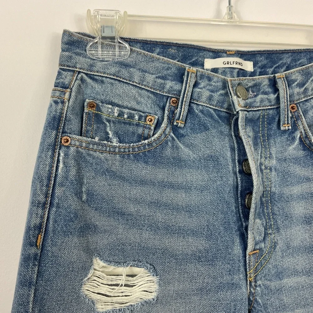 GRLFRND Karolina High Rise Skinny Jeans Womens Size 25 Distressed